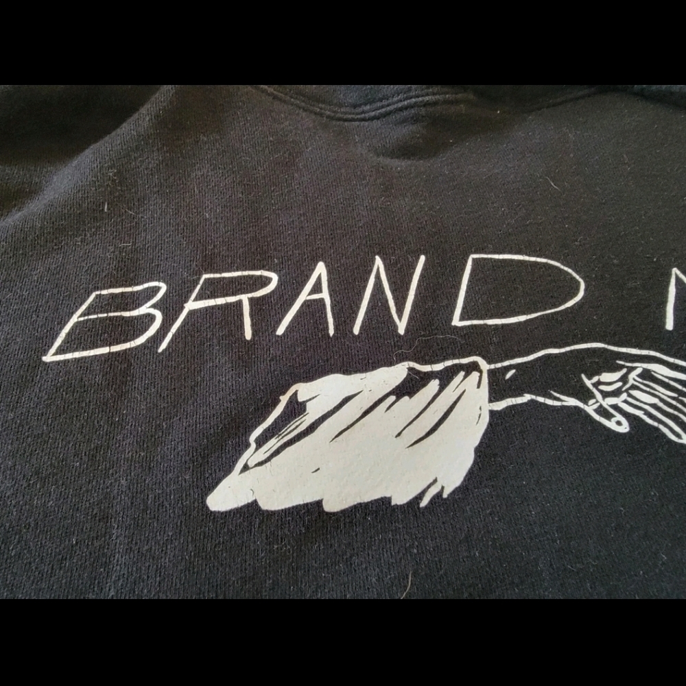 Vtg Brand New Black Hand Of Doom Hooded Emo Band Sweatshirt! Jesse Lacey! Medium - Picture 3 of 8